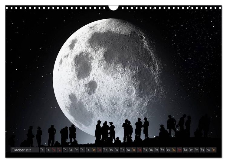 Produktbild: Sonne und Mond - faszinierend und anziehend (Wandkalender 2026 DIN A3 quer), CALVENDO Monatskalender