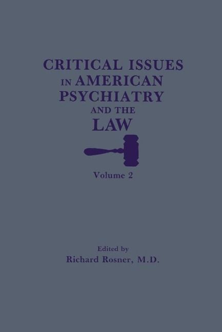 Produktbild: Critical Issues in American Psychiatry and the Law
