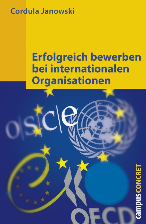 Produktbild: Erfolgreich bewerben bei internationalen Organisationen