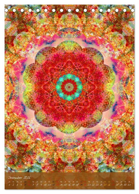 Produktbild: Mandala Energien (Tischkalender 2026 DIN A5 hoch), CALVENDO Monatskalender