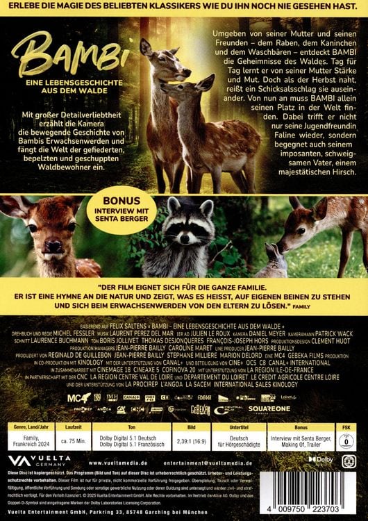 Produktbild: Bambi - Eine Lebensgeschichte aus dem Walde