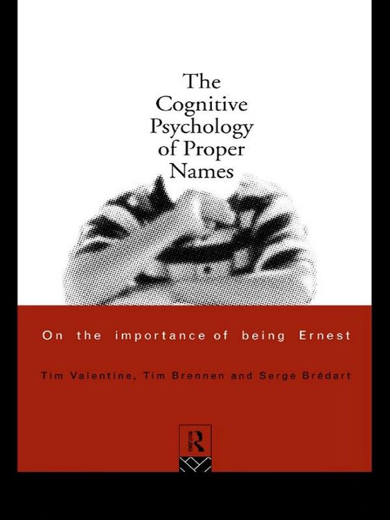 Produktbild: The Cognitive Psychology of Proper Names