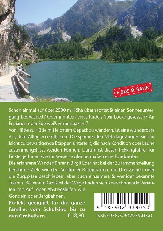 Produktbild: Wander- und H&uuml;ttenurlaub. Trekking f&uuml;r ALLE in Bayern, &Ouml;sterreich und S&uuml;dtirol