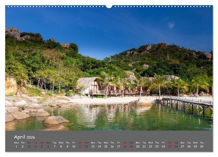 Produktbild: Vietnam`s most beautiful beaches (Wall Calendar 2026 DIN A2 landscape), CALVENDO 12 Month Wall Calendar