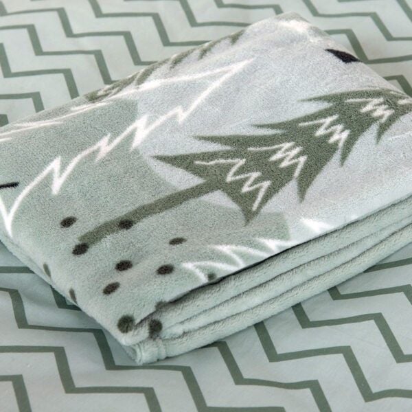 Produktbild: Babybest&reg; 1440270014 - Nordic Forest Microfaserflausch-Decke, 75 x 100 cm, 100% Polyester