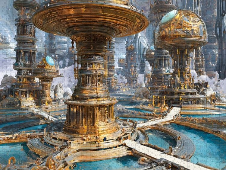 Produktbild: CALVENDO Puzzle Ein Motiv aus dem Kalender Fantasie Welten - Science Fiction | 1000 Teile Lege-Gr&ouml;&szlig;e 64x48cm Foto-Puzzle f&uuml;r gl&uuml;ckliche Stunden