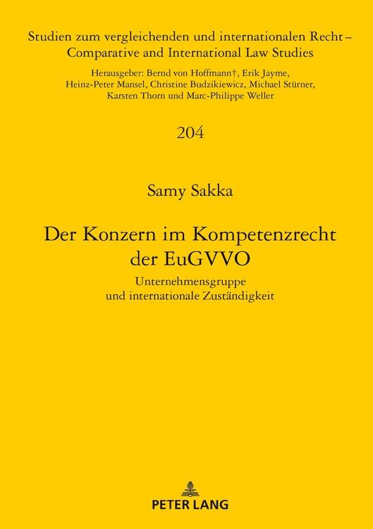 Produktbild: Der Konzern im Kompetenzrecht der EuGVVO