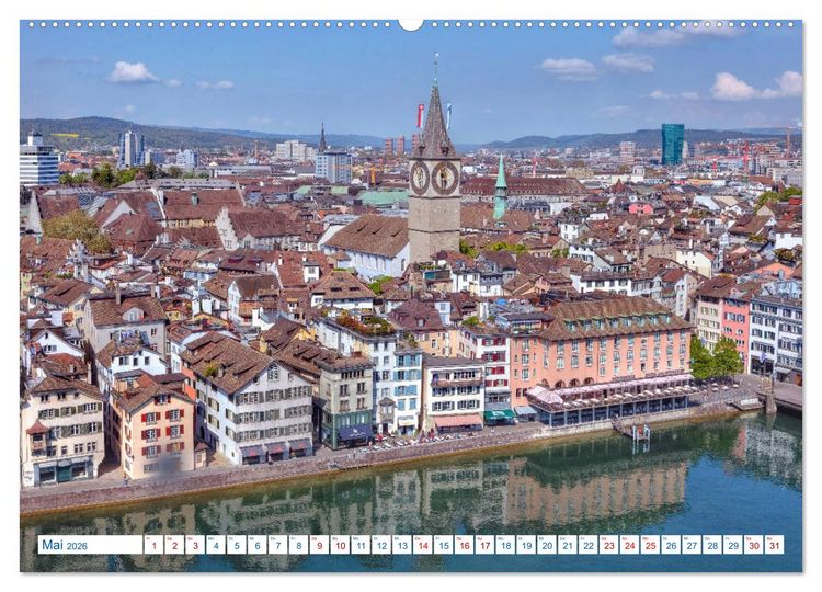 Produktbild: Schweiz - Vom Hochgebirge zu Palmen (hochwertiger Premium Wandkalender 2026 DIN A2 quer), Kunstdruck in Hochglanz
