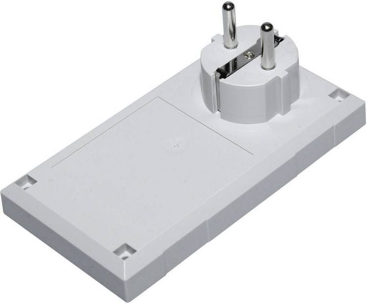 Produktbild: TRU COMPONENTS ESU 1200 E/CEE Stecker-Geh&auml;use 125 x 67 x 50 Polycarbonat, ABS Lichtgrau 1St.
