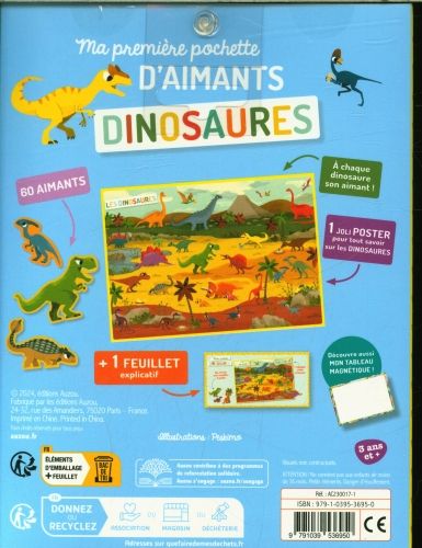 Produktbild: Dinosaures : 60 aimants dinosaures