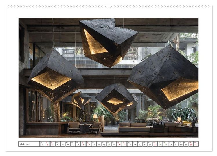 Produktbild: Licht trifft Beton (Wandkalender 2026 DIN A2 quer), CALVENDO Monatskalender
