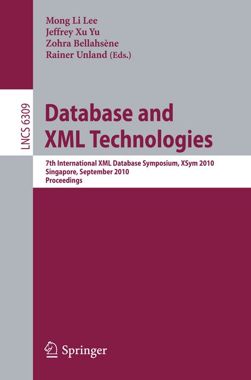 Produktbild: Database and XML Technologies
