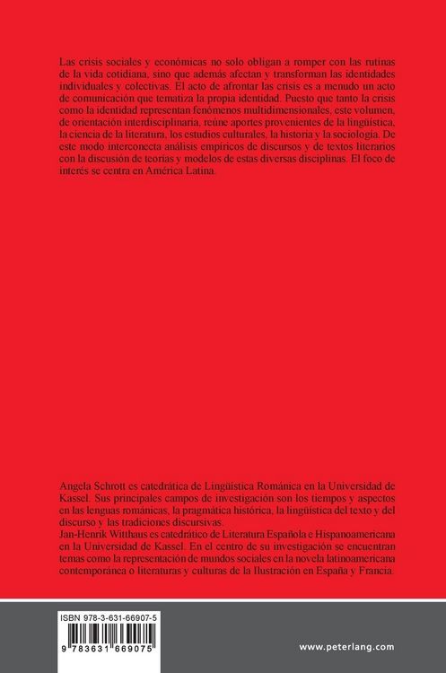 Produktbild: Crisis e identidad. Perspectivas interdisciplinarias desde Am&eacute;rica Latina