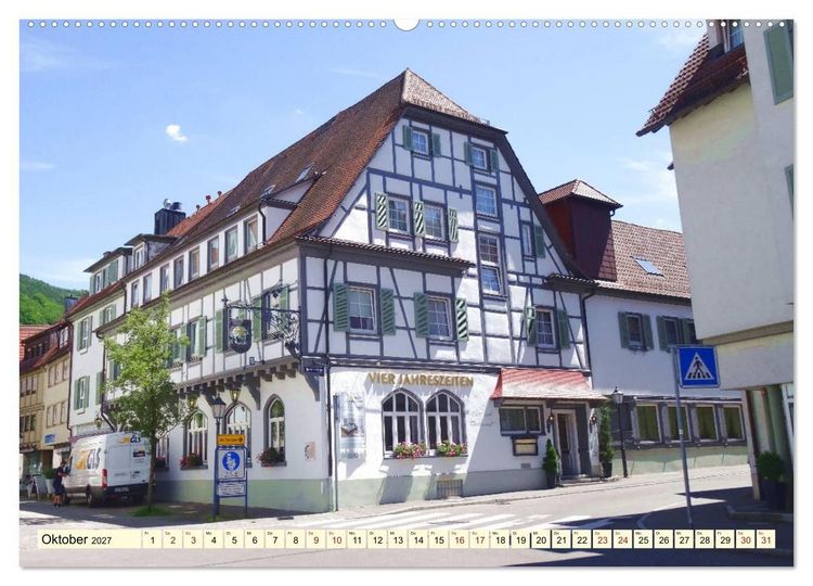 Produktbild: Unterwegs in Bad Urach (hochwertiger Premium Wandkalender 2027 DIN A2 quer), Kunstdruck in Hochglanz