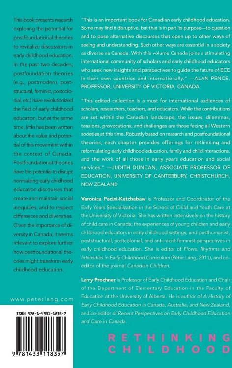 Produktbild: Re-situating Canadian Early Childhood Education