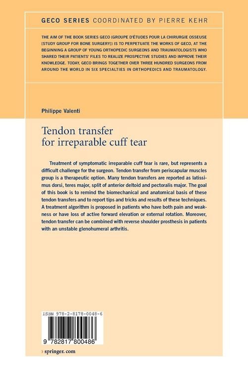 Produktbild: Tendon transfer for irreparable cuff tear