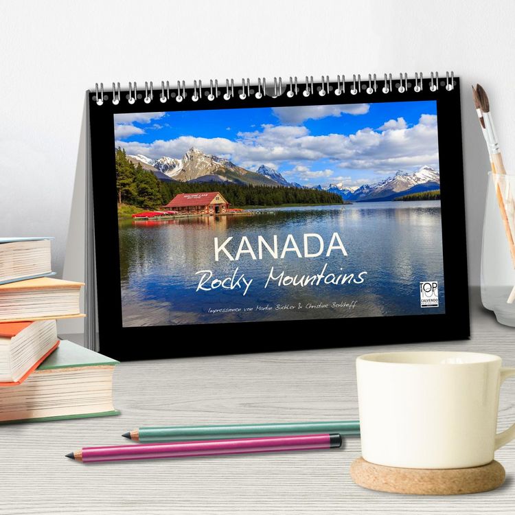 Produktbild: KANADA - Rocky Mountains (Tischkalender 2026 DIN A5 quer), CALVENDO Monatskalender