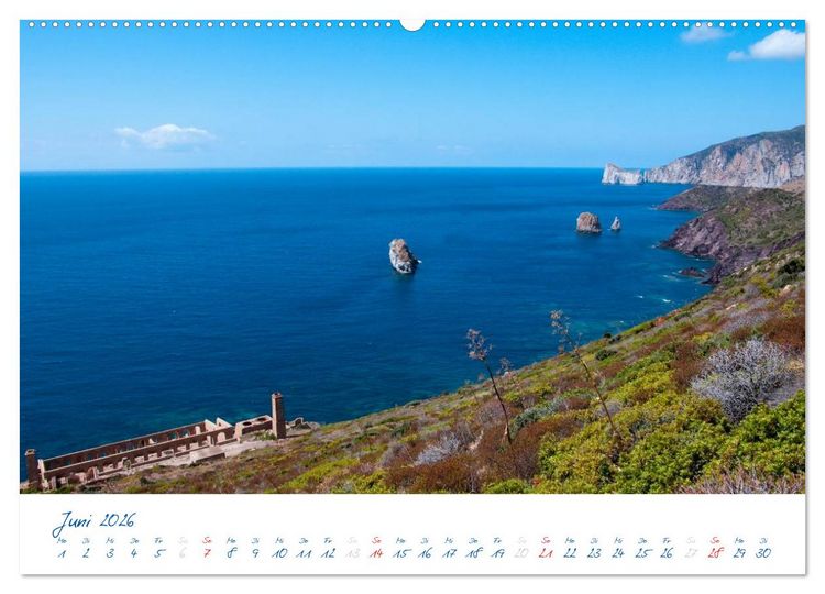 Produktbild: Sardinien (hochwertiger Premium Wandkalender 2026 DIN A2 quer), Kunstdruck in Hochglanz