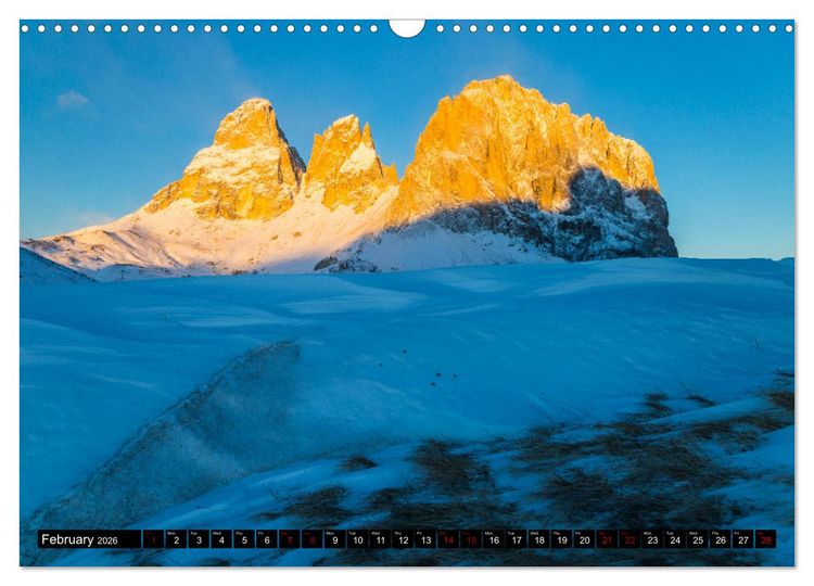 Produktbild: The Dolomites Mountains (Wall Calendar 2026 DIN A3 landscape), CALVENDO 12 Month Wall Calendar