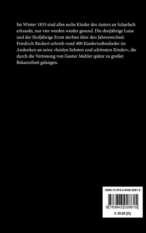 Produktbild: Kindertodtenlieder