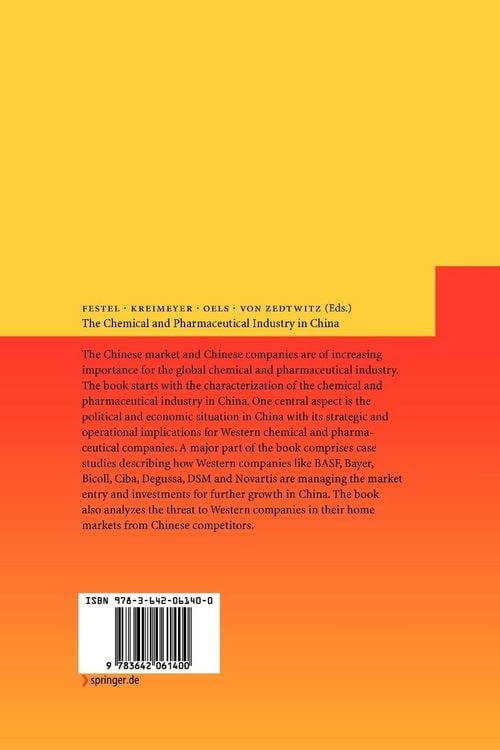 Produktbild: The Chemical and Pharmaceutical Industry in China