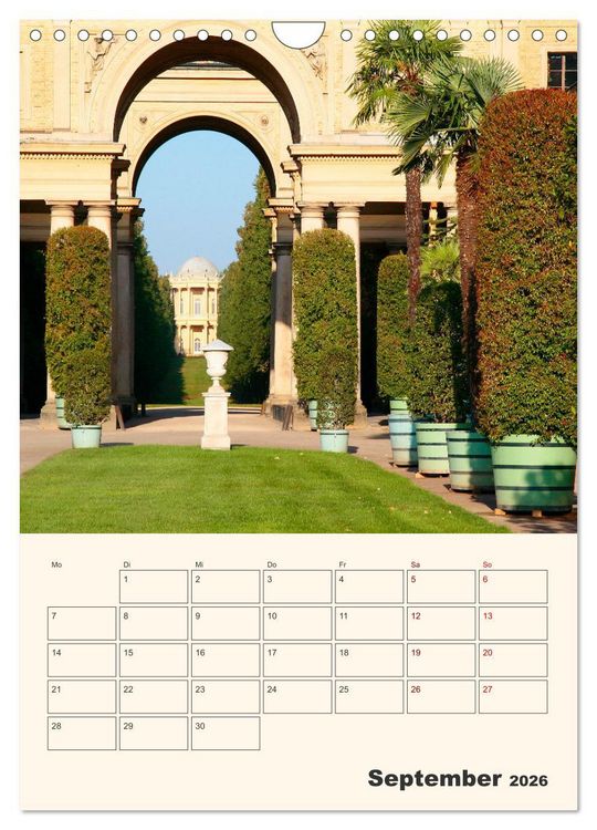 Produktbild: Park Sanssouci und Park Babelsberg (Wandkalender 2026 DIN A4 hoch), CALVENDO Monatskalender