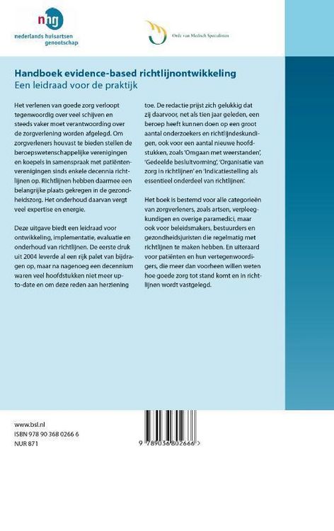 Produktbild: Handboek evidence-based richtlijnontwikkeling