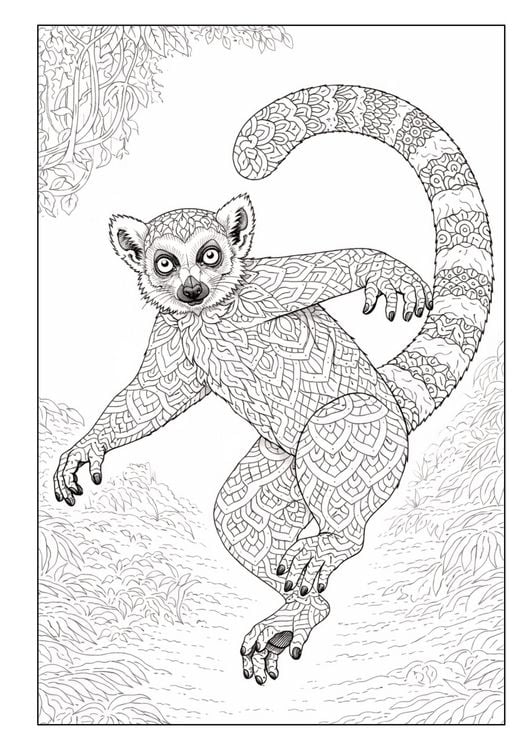 Produktbild: Mandala Tiere Malbuch f&uuml;r Erwachsene mit 50 sch&ouml;nen Ausmalmotiven
