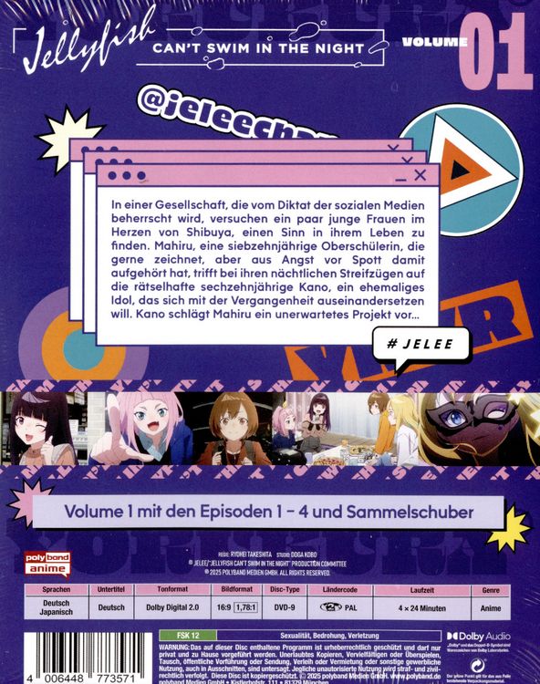 Produktbild: Jellyfish Can't Swim In The Night - Volume 1 - limitierte Edition mit Sammelschuber