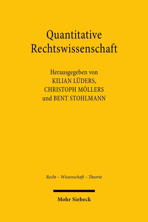 Produktbild: Quantitative Rechtswissenschaft
