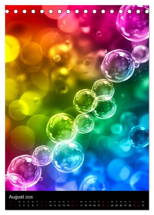 Produktbild: Tanz der Farben - Bunt durch das Jahr (Tischkalender 2026 DIN A5 hoch), CALVENDO Monatskalender