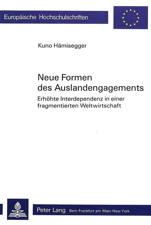 Produktbild: Neue Formen des Auslandengagements