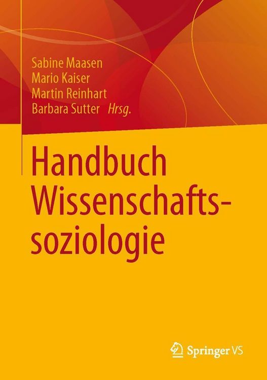 Produktbild: Handbuch Wissenschaftssoziologie