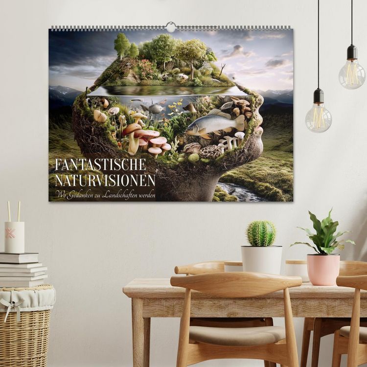 Produktbild: Fantastische Naturvisionen. Wo Gedanken zu Landschaften werden (Wandkalender 2026 DIN A2 quer), CALVENDO Monatskalender