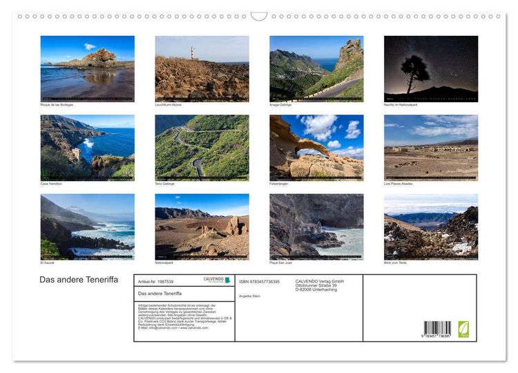 Produktbild: Das andere Teneriffa (Wandkalender 2026 DIN A2 quer), CALVENDO Monatskalender
