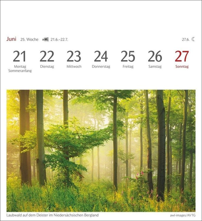 Produktbild: Farben der Natur Postkartenkalender 2027 - Wochenkalender mit 53 Postkarten