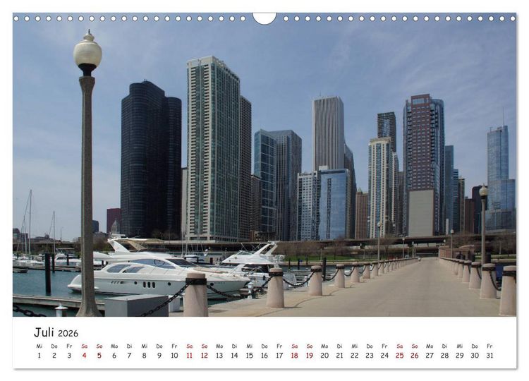 Produktbild: beeindruckendes Chicago (Wandkalender 2026 DIN A3 quer), CALVENDO Monatskalender