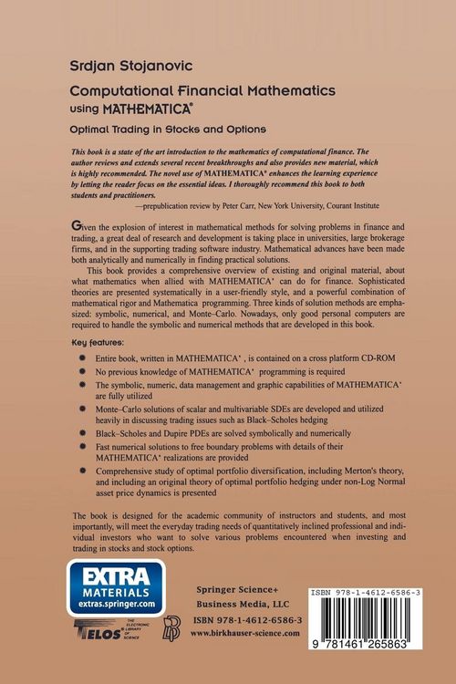 Produktbild: Computational Financial Mathematics using MATHEMATICA&reg;