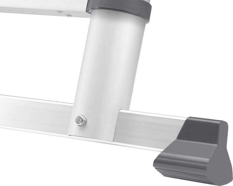 Produktbild: Hailo T80 FLEXLINE 7113-111 Aluminium Teleskopleiter Arbeitsh&ouml;he (max.): 3.95 m Silber, Schwarz, Rot DIN EN 131 10.7 kg