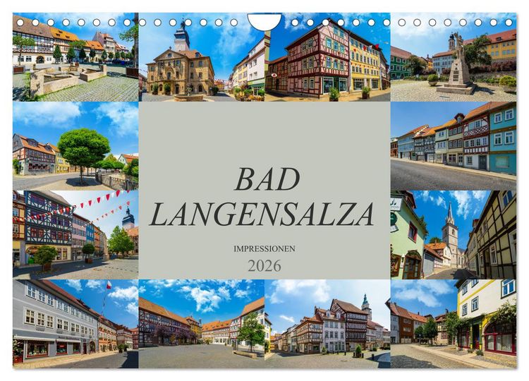Produktbild: Bad Langensalza Impressionen (Wandkalender 2026 DIN A4 quer), CALVENDO Monatskalender