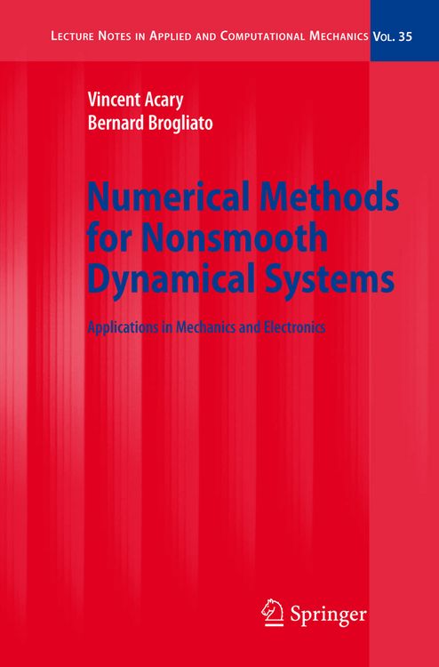 Produktbild: Numerical Methods for Nonsmooth Dynamical Systems