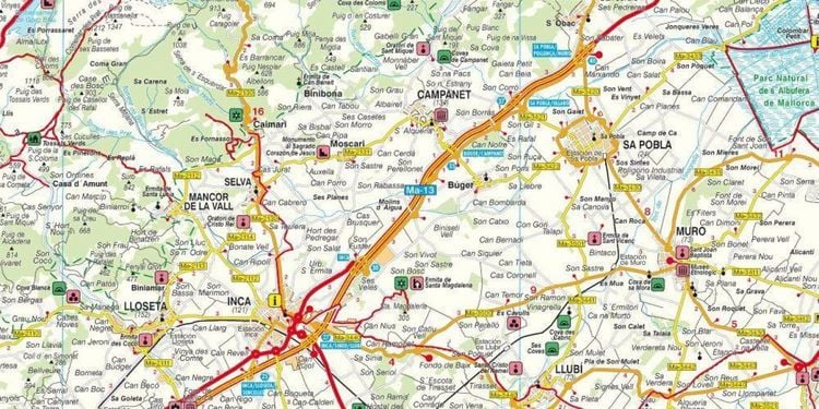 Produktbild: Mallorca, Planungskarte 1:100.000