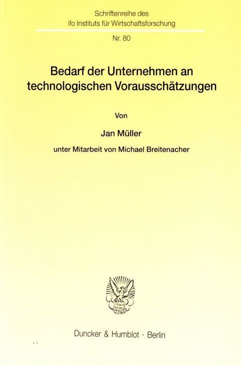 Produktbild: Bedarf der Unternehmen an technologischen Voraussch&auml;tzungen.