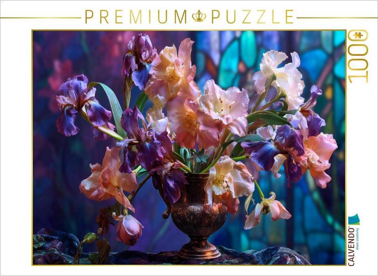 Produktbild: CALVENDO Puzzle Wo Gold glitzert, tanzt das Leben in eleganten Formen | 1000 Teile Lege-Gr&ouml;&szlig;e 64x48cm Foto-Puzzle f&uuml;r gl&uuml;ckliche Stunden