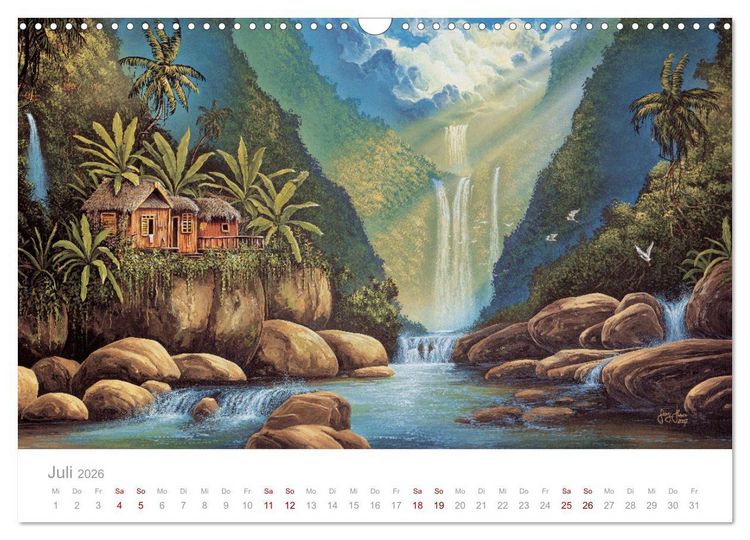 Produktbild: Paradise, Ausblicke und Tr&auml;umereien (Wandkalender 2026 DIN A3 quer), CALVENDO Monatskalender