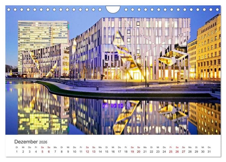 Produktbild: D&uuml;sseldorf - Tradition und Moderne am Rhein (Wandkalender 2026 DIN A4 quer), CALVENDO Monatskalender