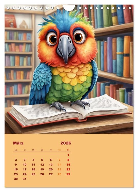 Produktbild: Diese schr&auml;gen V&ouml;gel (Wandkalender 2026 DIN A4 hoch), CALVENDO Monatskalender