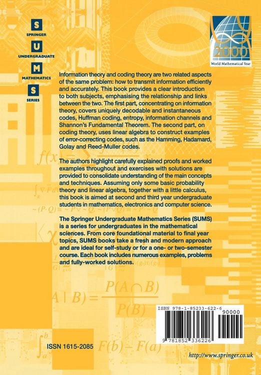 Produktbild: Information and Coding Theory