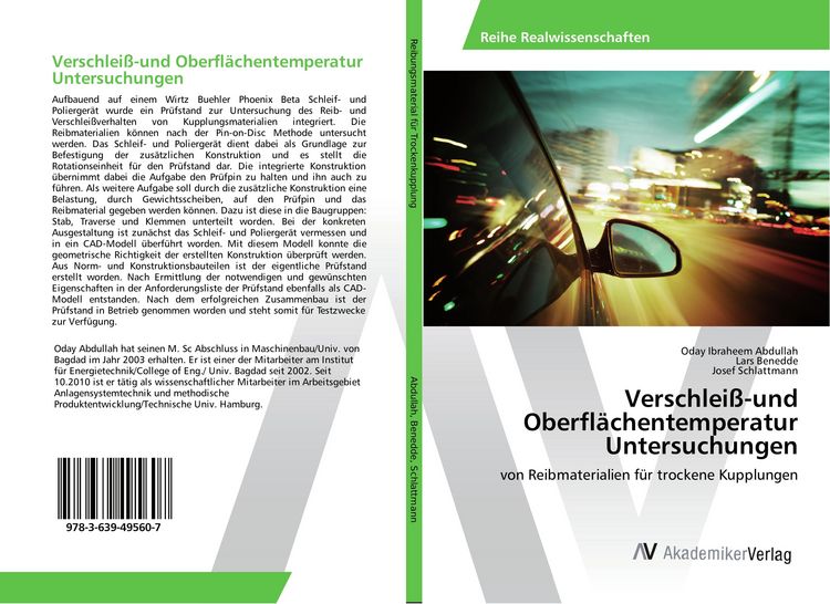 Produktbild: Verschlei&szlig;-und Oberfl&auml;chentemperatur Untersuchungen