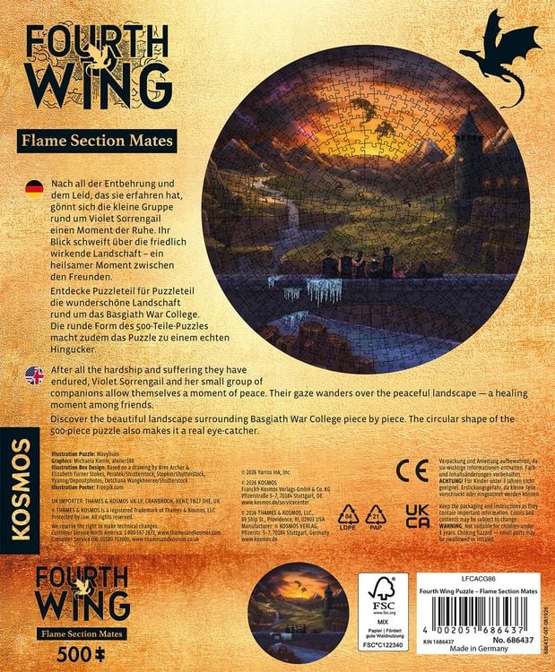 Produktbild: Fourth Wing Puzzle - Flame Section Mates